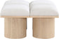 Pavilion - 4 Piece Modular Bench With Natural Base
