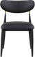 Ronda - Vegan Leather Upholstered Dining Side Chair - Black Legs