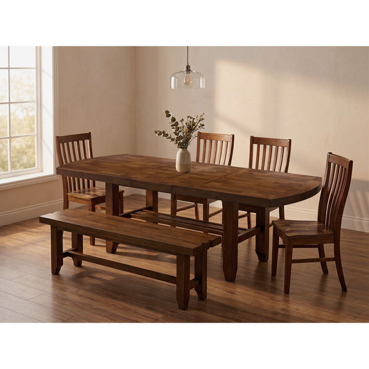 Gage - Rectangular Dining Table With 2X18"Leaf - Chestnut