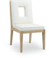 Gwendolyn - Faux Leather Dining Side Chair With Natural Frame (Set of 2)