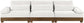Turin - Chenille Fabric Upholstered Modular Sectional - Cream
