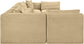 Shaggy - 7 Piece Modular U-Shaped Armless Sectional