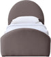 Andaz - Chenille Fabric Upholstered Trundle Bed