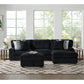 Nightfall - Storage Ottoman - Grand Cord Black