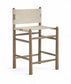 Santos - Upholstered Counter Stool With Stained Brown Base