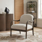 Helmsley - Performance Fabric Upholstered Accent Chair - Brown Frame