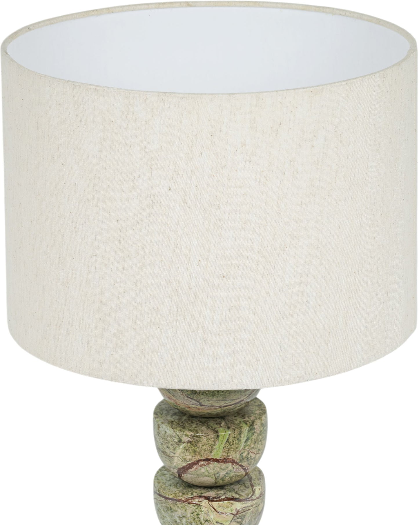 Opus - Linen Textured Fabric And Brass Table Lamp
