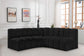 Arc - Boucle Fabric 4 Piece Corner Modular Sofa