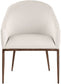 Ferro - Upholstered Dining Arm Chair With Brushed Bronze Legs