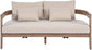 Newport - Water Resistant Fabric 65" Upholstered Outdoor Patio Loveseat