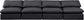 Indulge - Faux Leather 4 Seat Modular Armless Sofa