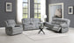 U113 - Corduroy Motion Chair - Gray