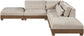 Turin - Chenille Fabric Upholstered Modular Sectional - Taupe