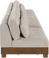 Turin - Chenille Fabric Upholstered Modular Sectional - Taupe