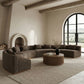 Avanti - Chenille Fabric Upholstered 4 Piece Modular Sectional