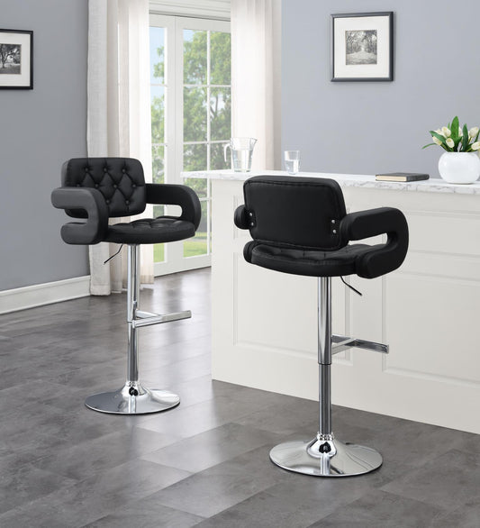 ST120 - Faux Leather Bar Stool (Set of 2)