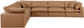 Comfy - 6 Piece Faux Leather Modular Corner Sectional