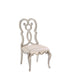 Esteban - Side Chair (Set of 2) - Ivory Velvet & Antique Champagne