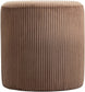Roy - Round Microsuede Ottoman / Stool