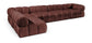 Orin - Velvet 5 Piece Modular Sectional