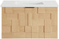 Leonardo - Engineered Stone And Solid Wood 24" Wall Mounted Bathroom Vanity