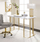 Estie - Vanity Desk (Same 93102) - White & Gold