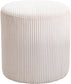 Roy - Round Microsuede Ottoman / Stool