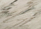 D070 - Oak Rectangular Dining Table With Marble Top - Golden Sand