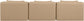 Cube - Modular 3 Piece Armless Sofa - Tan