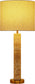 Opaline - Linen Textured Fabric And Brass Table Lamp