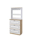Hewett - Shoe Cabinet - Light Oak & White