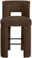 Zuno - Velvet Performance Fabric Upholstered Bar Stool (Set of 2)