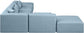 Cube - 6 Piece Modular Corner Armless Sectional