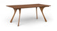 Glenwood - 71" Solid Wood And Walnut Veneer Dining Table - Brown