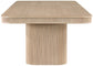 Mohari - Solid Wood And Oak Veneer 112" / 160" Dining Table
