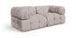 Orin - Velvet Performance Fabric Upholstered 2 Piece Modular Sofa (2 Corner Chairs)