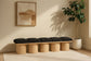 Pavilion - 5 Piece Modular Bench With Natural Base
