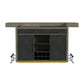 Jemma - Bar Table With Light - Gray And Dark Espresso