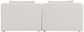 Cube - Linen Modular 2 Seat Armless Sofa