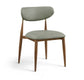 Ronda - Vegan Leather Upholstered Dining Side Chair - Walnut Legs