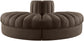 Rummi - Velvet Performance Fabric Upholstered 2 Piece  Rounded Modular Loveseat