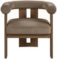 Arienzo - Performance Fabric Upholstered Accent Chair - Walnut Base