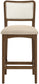 Atrium - Counter Stool With Brushed Brown Base (Set of 2)