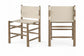 Santos - Vegan Leather Upholstered Dining Chair With Stained Brown Base (Set of 2)