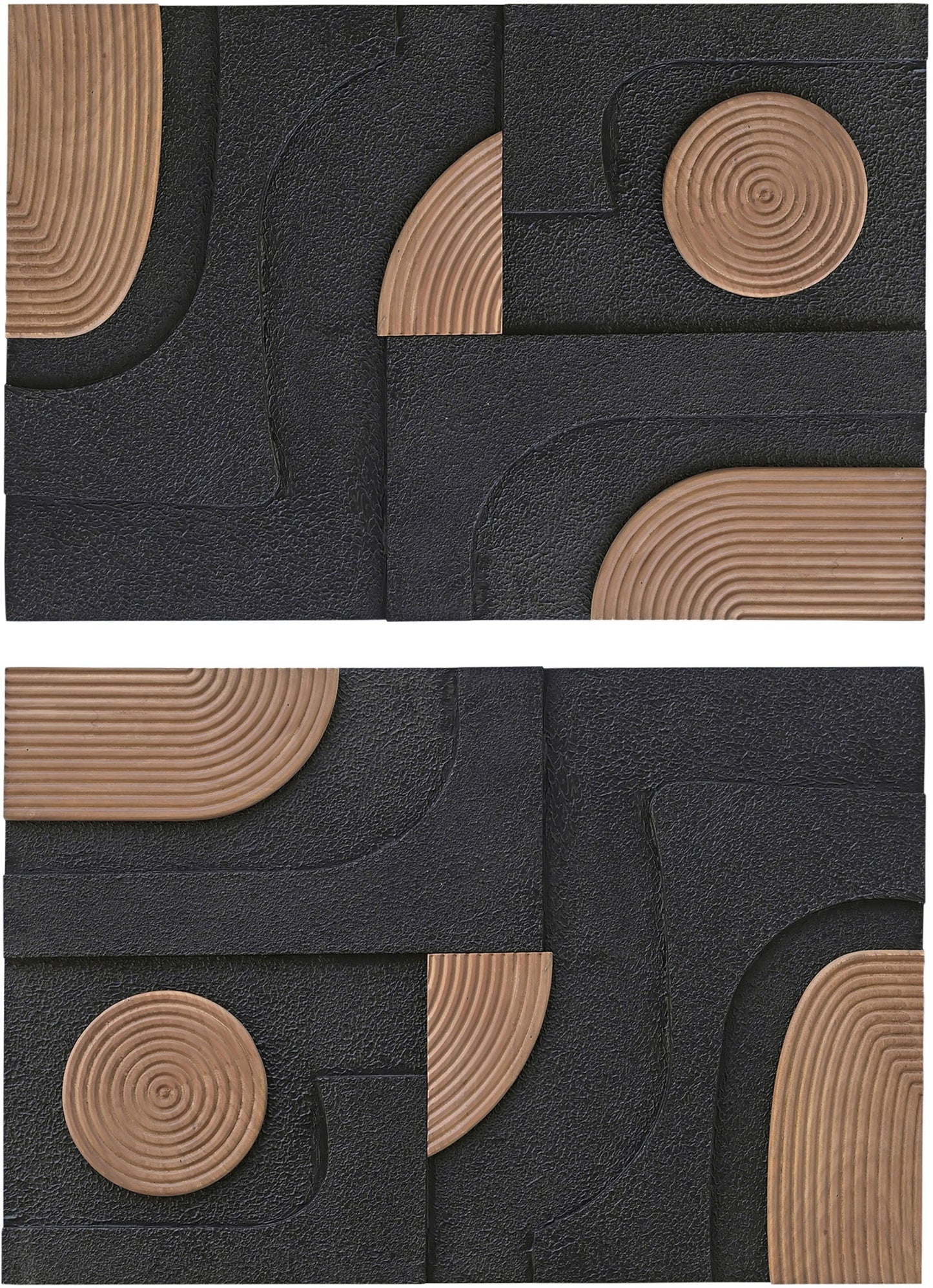 Element - Mango Wood 2 Piece Wall Art