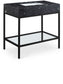 Marmo - Engineered Marble Bathroom Vanity With Black Base