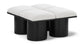 Pavilion - 4 Piece Modular Bench With Black Base