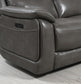 U108 - Reclining Sofa (Gel Faux Leather) - Gray