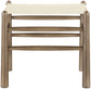 Santos - Faux Leather Upholstered Bench - Walnut Frame
