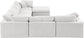 Comfy - 7 Piece Velvet Modular Sectional With Chaise